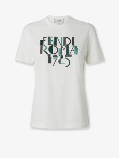 Fendi Cotton T-shirt In White