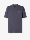 Fendi Cotton T-shirt With Ff Detail In Blue