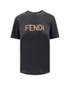 Fendi Cotton T-shirt With Frontal Logo