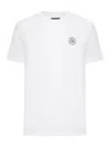 Fendi Men Cotton T-shirt With Ff Embroidery In White