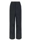 Fendi Cotton Wide-leg Trousers In Blue