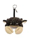 Fendi Crab-shaped Keychain In Brown