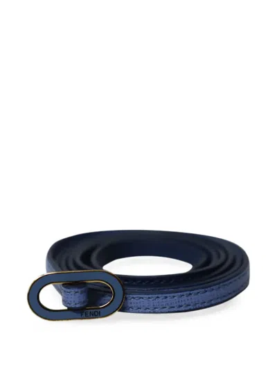 Pre-owned Fendi Crayons Wrap Bracelet In Blue