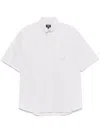 Fendi Crest Oxford Cotton Shirt Clothing In Gray