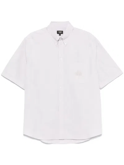 FENDI CREST` EMBROIDERED SHIRT