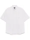 Fendi Crest Oxford Cotton Shirt Clothing In Beige