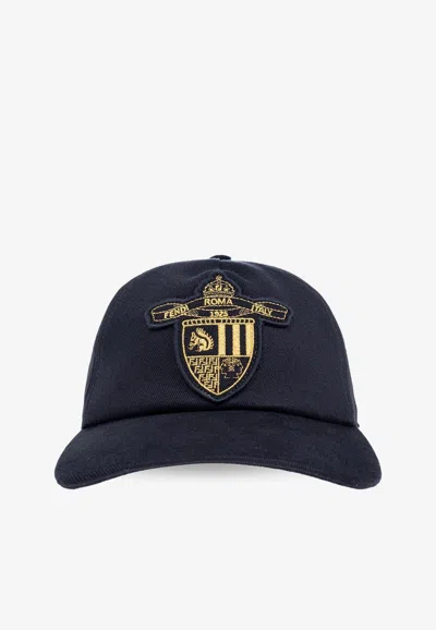 Fendi Crest Patch Baseball Cap