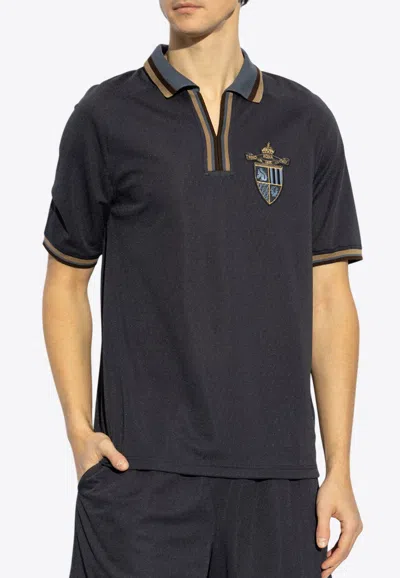 Fendi Crest Patch Polo T-shirt