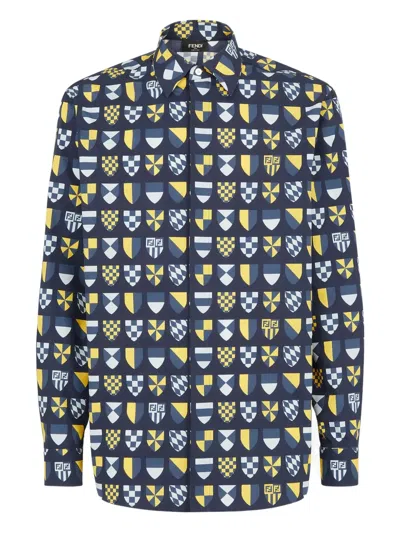 FENDI CREST-PRINT SHIRT