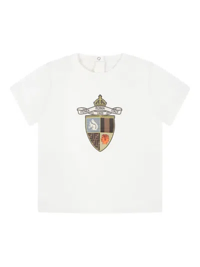 FENDI CREST-PRINT T-SHIRT