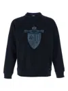 Fendi Crest Crew Neck Sweatshirt In Blue