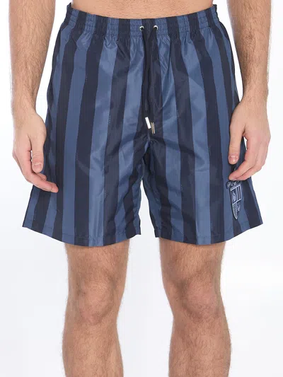 Fendi Men Printed Polyester Swimming Shorts In Multi