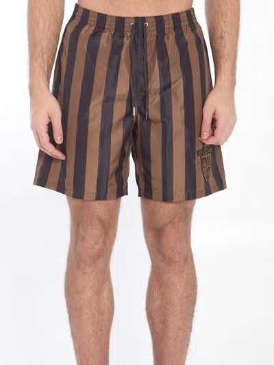FENDI FENDI CREST SWIM SHORTS