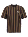 Fendi Striped Crew Neck Short Sleeve T-shirt
