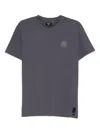 Fendi Cotton T-shirt With Ff Detail In Blue