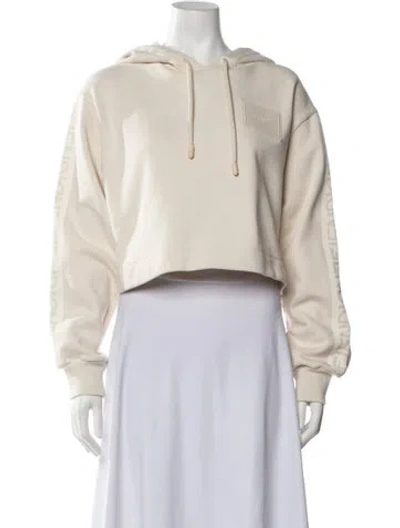 Pre-owned Fendi Crew Neck Long Sleeve Hoodie W/ Tags In Neutrals