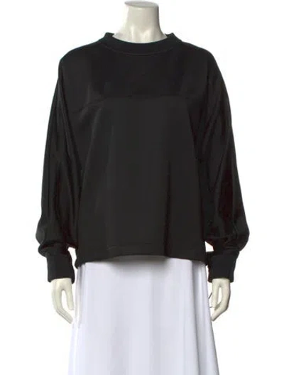 Pre-owned Fendi Crew Neck Long Sleeve Sweatshirt In Black