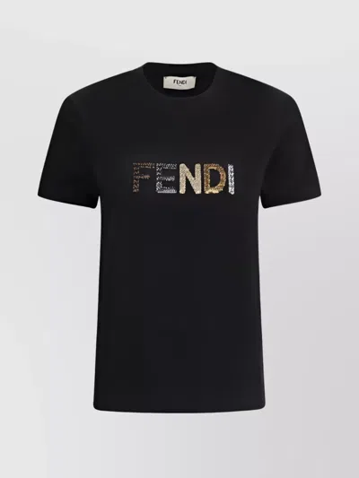Fendi T-shirt In Black