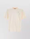 Fendi Crew Neck Short Sleeve Fitted T-shirt In White