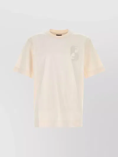 FENDI CREW NECK SHORT SLEEVE FITTED T-SHIRT