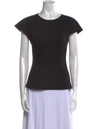 Pre-owned Fendi Crew Neck Short Sleeve T-shirt In Black