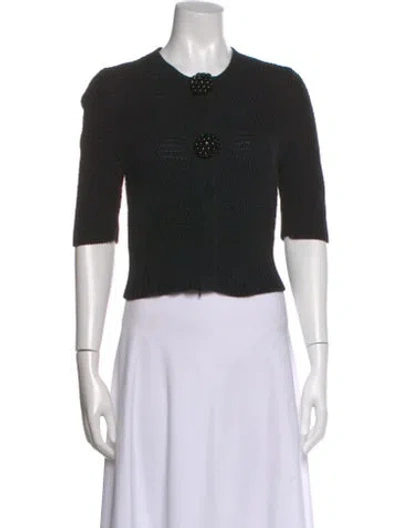 Pre-owned Fendi Crew Neck Sweater In Black