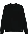 Fendi Ff-embossed Sweater In Black  