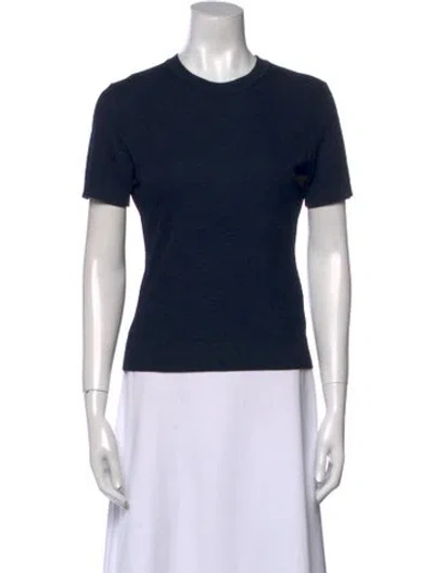 Pre-owned Fendi Crew Neck Sweater In Blue