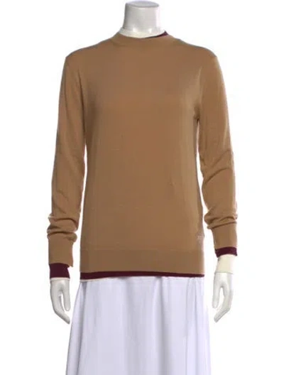 Pre-owned Fendi Crew Neck Sweater In Brown
