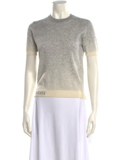 Pre-owned Fendi Crew Neck Sweater In Gray