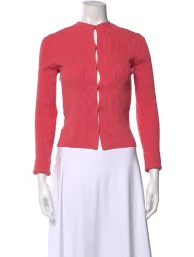 Pre-owned Fendi Crew Neck Sweater In Pink