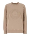 Fendi Felpa Oversize In Cotone Cappuccino  Donna In Nude