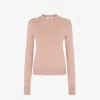 Fendi Round Neck Sweater In Pink