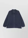 Fendi Textured High Collar Sweater With Elastic Cuffs