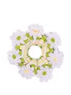 Fendi Crochet Floral-patch Scrunchie In Purple