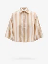 Fendi Pequin Stripes Cropped Shirt