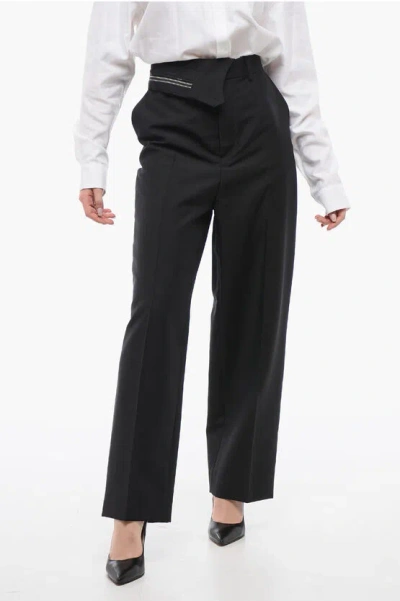 FENDI CROPPED CARROT FIT PANTS
