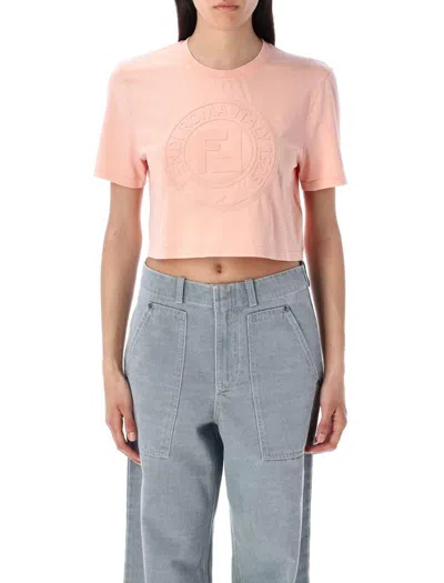 FENDI FENDI CROPPED T-SHIRT