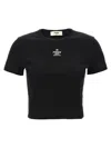 Fendi Women Black Stretch Cotton T-shirt In Black
