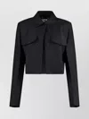 Fendi Cropped Wool And Mohair Blazer