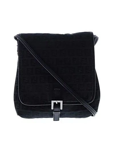 Pre-owned Fendi Crossbody Bag In Black