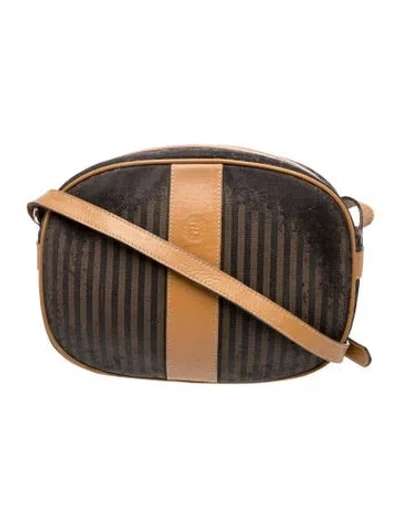 Pre-owned Fendi Crossbody Bag Vintage In Neutral