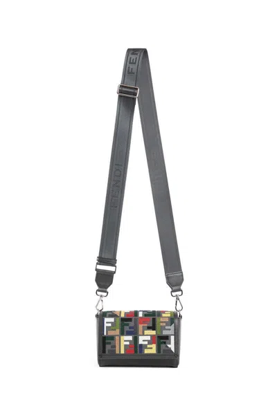 Fendi Man Grey Crossbody Bags
