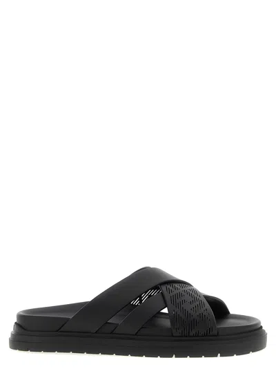 Fendi Crossed Band Slides