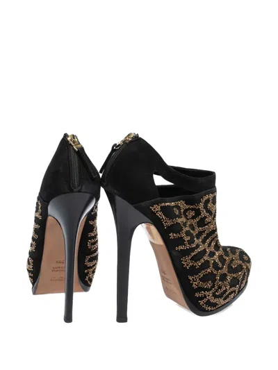 Pre-owned Fendi Crystal-embellished Heeled Boots