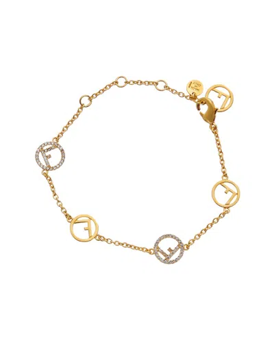 Fendi Crystal F Is  Bracelet In Transparent