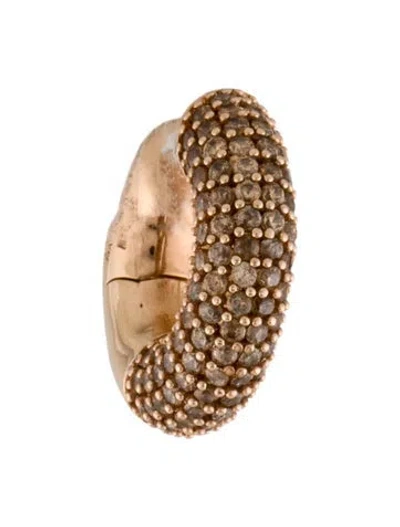 Pre-owned Fendi Crystal Oops Single Ear Cuff In Multi