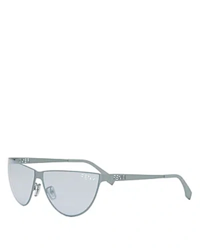 Fendi Cut Out Cat Eye Sunglasses, 62mm In Gray