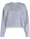 Fendi Cut-out-detailing Cropped Jumper In Grau