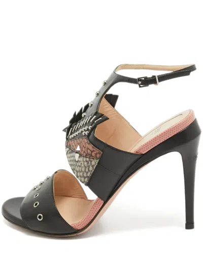 Pre-owned Fendi Cut-out Heeled Sandals